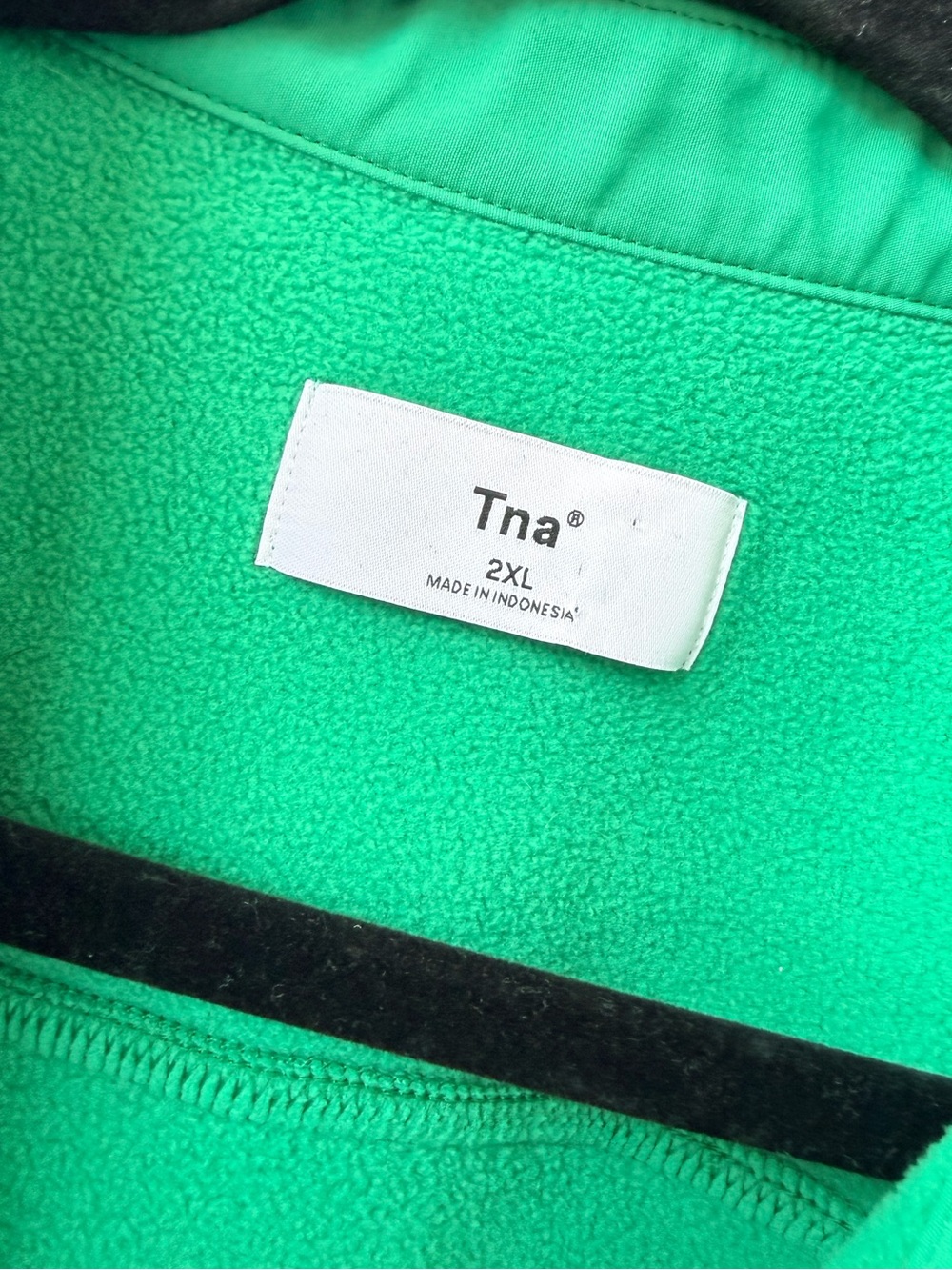 TNA Aritzia Green Fleece Button-Up Shacket Jacket 2XL - Picture 4 of 9